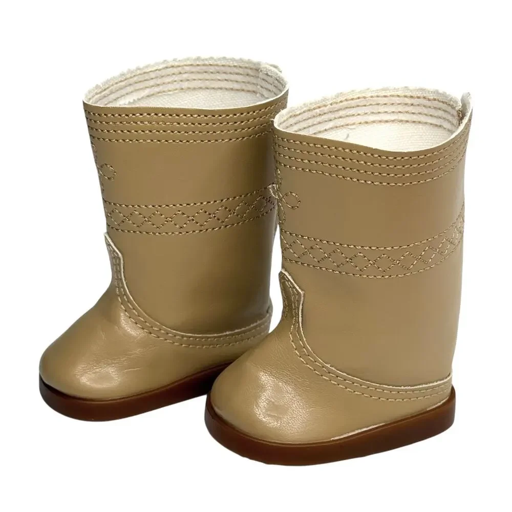 American Girl Ivy Doll Boots Julie's Friend Meet Outfit Shoes Tan Brown Retired